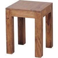 FineBuy Beistelltisch Massiv-Holz 35 x 35 cm Wohnzimmer-Tisch Design braun Landhaus-Stil Couchtisch Farbe wählbar | Farbe: Braun Unkategorisiert online kaufen