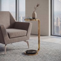 FineBuy Beistelltisch Metall mit schwarzer Marmor Platte 72cm Rund - Design Anstelltisch Glas C-Form - Loungetisch Schmal - Moderner Sofatisch - Wohnzimmertisch Hoch Handmade | Farbe: Gold Unkategorisiert online kaufen FineBuy Beistelltisch Metall mit schwarzer Marmor Platte 72cm Rund - Design Anstelltisch Glas C-Form - Loungetisch Schmal - Moderner Sofatisch - Wohnzimmertisch Hoch Handmade | Farbe: Gold Unkategorisiert online kaufen