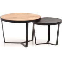 FineBuy Couchtisch 2er Set Akazie Massivholz / Steinoptik Wohnzimmertisch Rund, Satztisch mit Metallgestell, Kaffeetisch Modern, Sofatisch Verschachtelungstisch 2-teilig | Farbe: Schwarz Unkategorisiert online kaufen FineBuy Couchtisch 2er Set Akazie Massivholz / Steinoptik Wohnzimmertisch Rund, Satztisch mit Metallgestell, Kaffeetisch Modern, Sofatisch Verschachtelungstisch 2-teilig | Farbe: Schwarz Unkategorisiert online kaufen