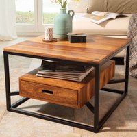 FineBuy Couchtisch 60x60x40 cm Sheesham Massivholz / Metall Sofatisch Quadratisch, Design Wohnzimmertisch Kaffeetisch Massiv mit Schublade, Kleiner Tisch Beistelltisch Wohnzimmer Modern | Farbe: Braun Unkategorisiert online kaufen FineBuy Couchtisch 60x60x40 cm Sheesham Massivholz / Metall Sofatisch Quadratisch, Design Wohnzimmertisch Kaffeetisch Massiv mit Schublade, Kleiner Tisch Beistelltisch Wohnzimmer Modern | Farbe: Braun Unkategorisiert online kaufen