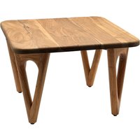 FineBuy Couchtisch Akazie Massivholz - Wohnzimmertisch Sofatisch Holz Modern - Design Loungetisch mit abgerundeten Ecken Landhaus Handmade | Farbe: Braun Unkategorisiert online kaufen