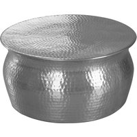 FineBuy Couchtisch rund 60 cm Metall - Design Aluminium Wohnzimmertisch handgefertigt - Orientalischer Alu Beistelltisch Wohnzimmer Tisch Hammerschlag | Farbe: Gold Unkategorisiert online kaufen
