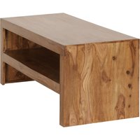 FineBuy Couchtisch Sheesham Massivholz 110cm - Rechteckiger Wohnzimmertisch mit Ablagefach - Handgefertigter Sofatisch aus Echtholz im natürlichen Landhaus Design | Farbe: Braun Unkategorisiert online kaufen