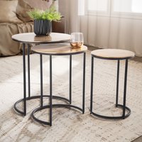 FineBuy Design 3er Couchtisch Set rund aus Aluminium gold - Metall Wohnzimmertisch mit schwarzem Rahmen - Satztisch - Beistelltische - Dekotisch 3 teilig | Farbe: Gold Unkategorisiert online kaufen FineBuy Design 3er Couchtisch Set rund aus Aluminium gold - Metall Wohnzimmertisch mit schwarzem Rahmen - Satztisch - Beistelltische - Dekotisch 3 teilig | Farbe: Gold Unkategorisiert online kaufen