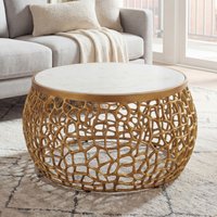 FineBuy Design Metall Couchtisch Gold mit weißer Marmor Tischplatte 60 cm rund - Aluminium Wohnzimmertisch Modern - Loungetisch Alu Beistelltisch Wohnzimmer Handmade | Farbe: Gold Unkategorisiert online kaufen FineBuy Design Metall Couchtisch Gold mit weißer Marmor Tischplatte 60 cm rund - Aluminium Wohnzimmertisch Modern - Loungetisch Alu Beistelltisch Wohnzimmer Handmade | Farbe: Gold Unkategorisiert online kaufen