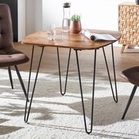 FineBuy Esstisch quadratisch 80cm Sheesham Massivholz – Moderner Küchentisch mit schwarzen Hairpin-Beinen, Design Esszimmertisch aus Echtholz, Holztisch massiv | Farbe: Braun Unkategorisiert online kaufen FineBuy Esstisch quadratisch 80cm Sheesham Massivholz – Moderner Küchentisch mit schwarzen Hairpin-Beinen, Design Esszimmertisch aus Echtholz, Holztisch massiv | Farbe: Braun Unkategorisiert online kaufen