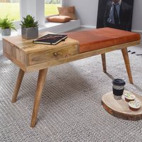 FineBuy gepolsterte Sitzbank 100 cm Massivholz Echtleder mit Schublade - Retro Polsterbank für Garderobe, Schlafzimmer, Wohnzimmer - Garderobenbank Eingangsbereich | Farbe: Braun Unkategorisiert online kaufen FineBuy gepolsterte Sitzbank 100 cm Massivholz Echtleder mit Schublade - Retro Polsterbank für Garderobe, Schlafzimmer, Wohnzimmer - Garderobenbank Eingangsbereich | Farbe: Braun Unkategorisiert online kaufen