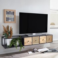 FineBuy Lowboard Hängend Mango Massivholz / Metall 150x25x35 cm TV-Schrank Schwarz, Design Fernsehtisch Wiener Geflecht Modern, Fernsehschrank Wand, TV-Kommode Fernsehkommode zum Aufhängen | Farbe: Schwarz Unkategorisiert online kaufen FineBuy Lowboard Hängend Mango Massivholz / Metall 150x25x35 cm TV-Schrank Schwarz, Design Fernsehtisch Wiener Geflecht Modern, Fernsehschrank Wand, TV-Kommode Fernsehkommode zum Aufhängen | Farbe: Schwarz Unkategorisiert online kaufen