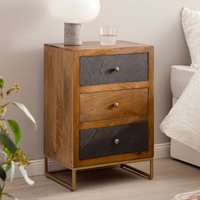 FineBuy Nachttisch aus Mango Massivholz mit Fronten in Steinoptik und 3 Schubladen – Design Nachtkonsole, Nachtschrank für Boxspringbett - Nachtkästchen 40x60x30 cm | Farbe: Braun Unkategorisiert online kaufen FineBuy Nachttisch aus Mango Massivholz mit Fronten in Steinoptik und 3 Schubladen – Design Nachtkonsole, Nachtschrank für Boxspringbett - Nachtkästchen 40x60x30 cm | Farbe: Braun Unkategorisiert online kaufen
