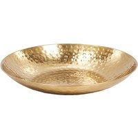 FineBuy Obstschale Rund Gold Schale Metall Tischdeko - Moderner Obstkorb Hammerschlag aus Aluminium - Elegante Alu Früchteschale Handmade | Farbe: Gold Unkategorisiert online kaufen