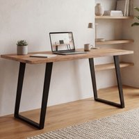 FineBuy Schreibtisch 120x60x76 cm Akazie Massivholz / Metall Computertisch Baumkante, Homeoffice Bürotisch Massiv mit U-Beinen in Schwarz, Holztisch Laptoptisch Arbeitszimmer | Farbe: Braun Unkategorisiert online kaufen FineBuy Schreibtisch 120x60x76 cm Akazie Massivholz / Metall Computertisch Baumkante, Homeoffice Bürotisch Massiv mit U-Beinen in Schwarz, Holztisch Laptoptisch Arbeitszimmer | Farbe: Braun Unkategorisiert online kaufen