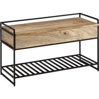 FineBuy Sitzbank mit Stauraum 90 cm Mango Massivholz - Garderobenbank Holz mit Schuhablage - Schuhbank mit Sitzfläche - Flurbank Handmade | Farbe: Schwarz Unkategorisiert online kaufen FineBuy Sitzbank mit Stauraum 90 cm Mango Massivholz - Garderobenbank Holz mit Schuhablage - Schuhbank mit Sitzfläche - Flurbank Handmade | Farbe: Schwarz Unkategorisiert online kaufen