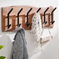 FineBuy Wandgarderobe Akazie Massivholz 100 cm Baumkante - Garderobenpaneel massiv Holz Wand Garderobenleiste Hakenleiste - 6 Kleiderhaken Industrial | Farbe: Braun Unkategorisiert online kaufen FineBuy Wandgarderobe Akazie Massivholz 100 cm Baumkante - Garderobenpaneel massiv Holz Wand Garderobenleiste Hakenleiste - 6 Kleiderhaken Industrial | Farbe: Braun Unkategorisiert online kaufen