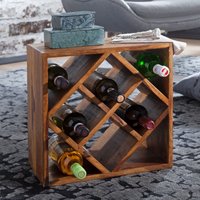 FineBuy Weinregal Massiv-Holz 40x40x25 cm klein stehend, Design Flaschenregal für die Küche, Standregal schmal für 8 Flaschen | Farbe: Braun Unkategorisiert online kaufen FineBuy Weinregal Massiv-Holz 40x40x25 cm klein stehend, Design Flaschenregal für die Küche, Standregal schmal für 8 Flaschen | Farbe: Braun Unkategorisiert online kaufen