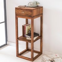 Massiver Beistelltisch PATAN Holz Massiv 90 x 35 x 35 cm, Telefontisch mit Schublade für Flur Anrichte, Moderne Konsole mit Ablage | Farbe: Braun Unkategorisiert online kaufen Massiver Beistelltisch PATAN Holz Massiv 90 x 35 x 35 cm, Telefontisch mit Schublade für Flur Anrichte, Moderne Konsole mit Ablage | Farbe: Braun Unkategorisiert online kaufen