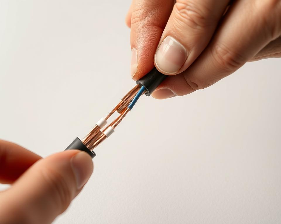 Kabel abisolieren Schritt für Schritt