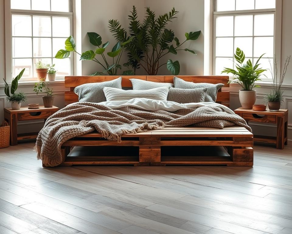 Palettenbett Design Inspirationen Palettenbett Design Inspirationen