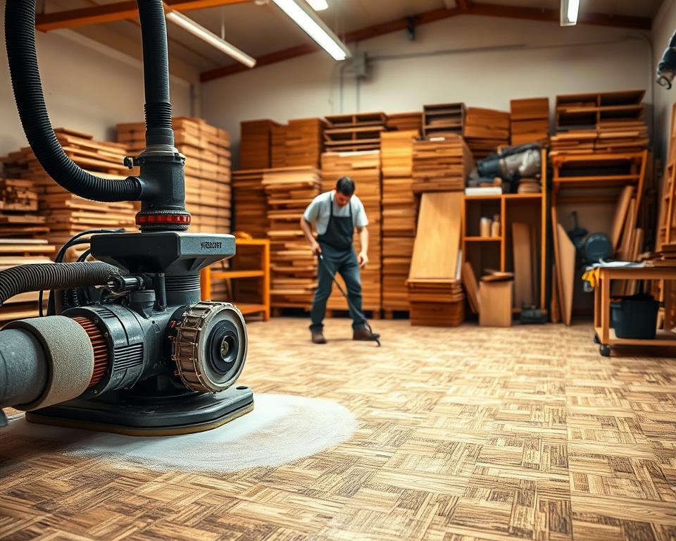 Parkettschleifen Technik