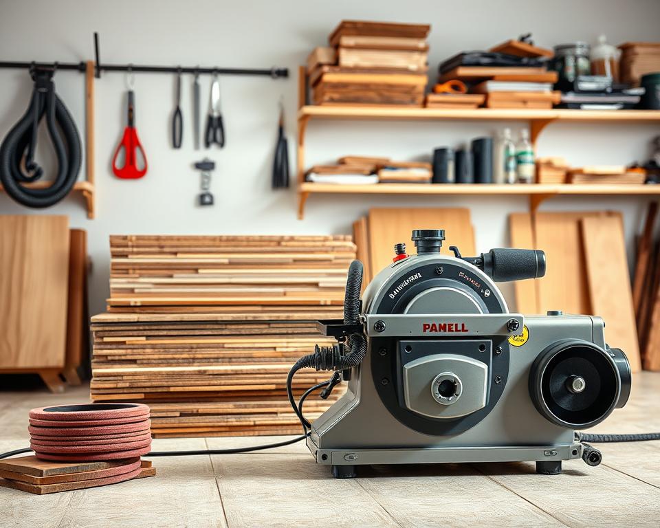 Parkettschleifmaschine und Zubehör