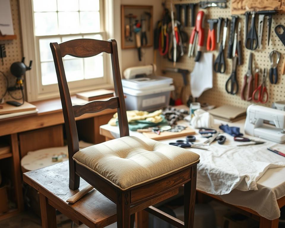 Stuhlbezug erneuern Anleitung