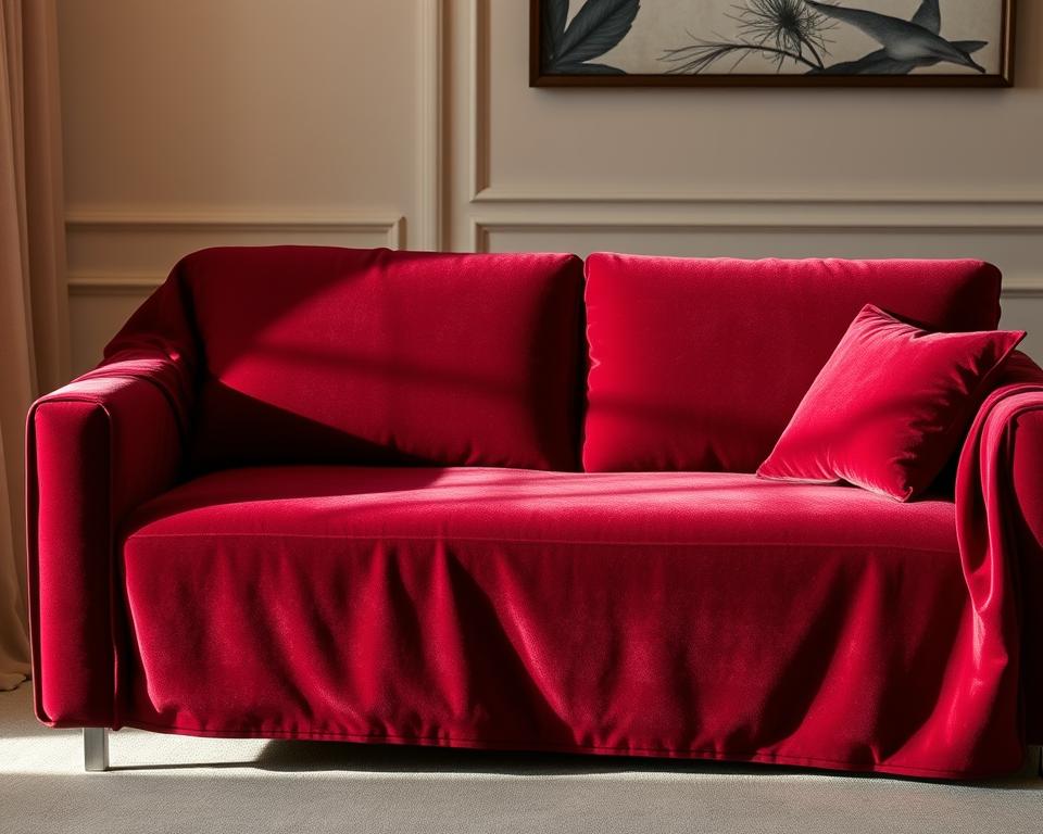 Elegante Sofabezüge aus Samt