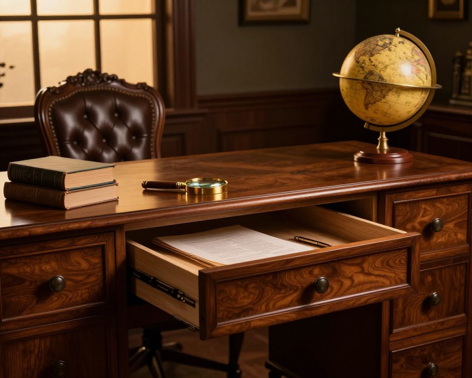 Schreibtische mit Geheimfächern