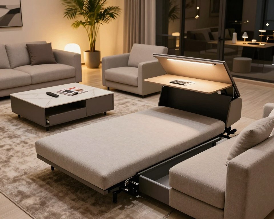 Sitzmöbel mit versteckten Funktionen